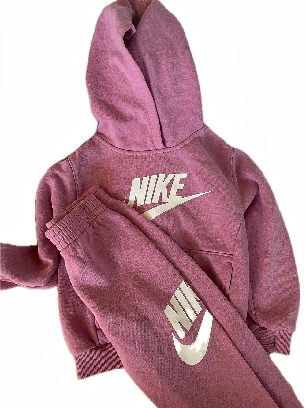 Nike Girls Nike 2-Piece Fleece Hoodie and Jogger Set Girls 2-Piece Fleece Hoodie